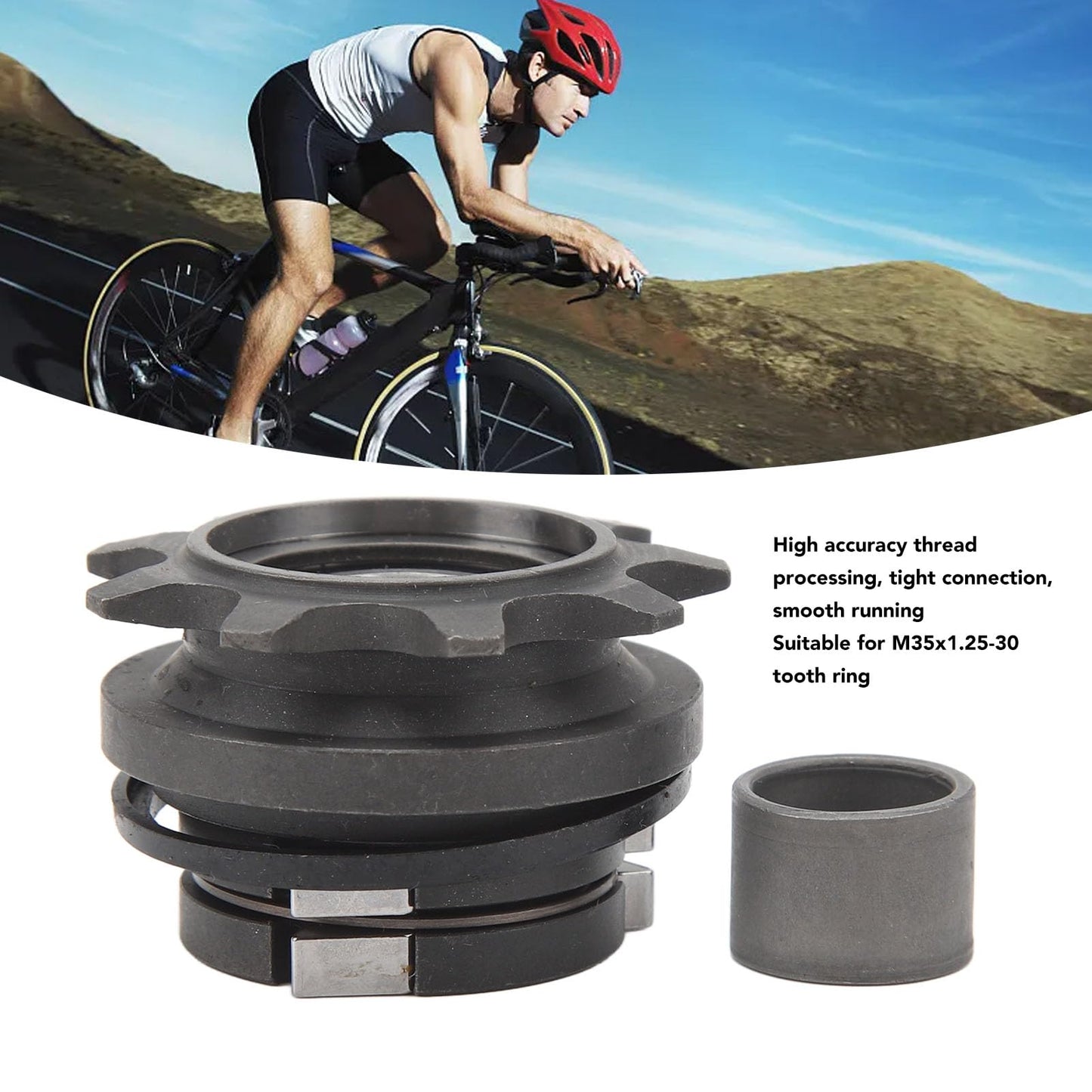 Single Speed Freewheel Flywheel 9T Single Speed Folding Flywheel Sprocket Gear Cycling Modified Accessory for Mountain Road