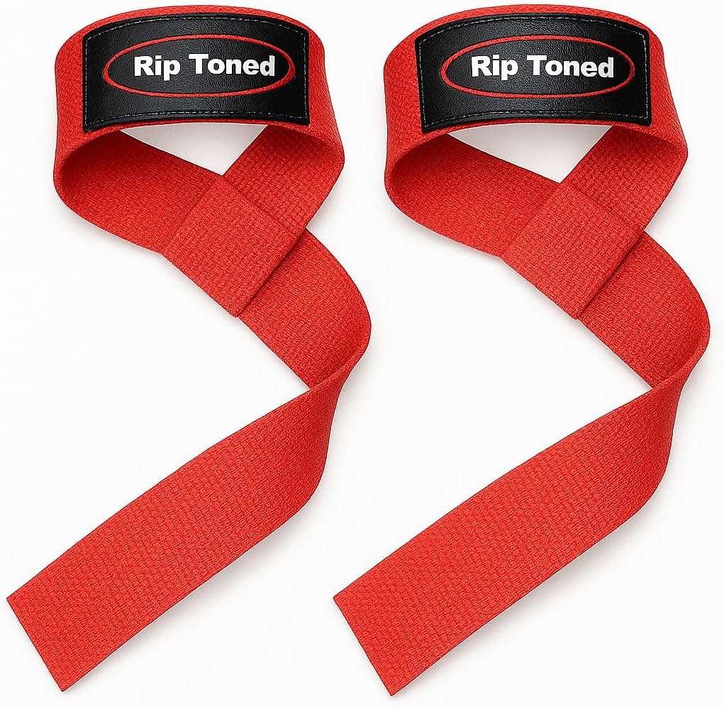 Rip Toned Performance Wrist Straps For Weightlifting - 23" Weight Lifting Straps for Men, Women (Padded) - Cotton Gym Wrist Wraps for Deadlift, Strength Training, Powerlifting, Bodybuilding