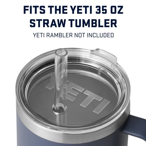 YETI Rambler Replacement Lid with Straw, Fits 16 & 20 oz Stackable, 20 oz Tumbler, 24 oz Mug, 25 oz Straw Mug