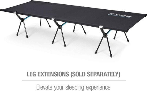 Helinox Cot One Portable Camping Cot - Lightweight, Compact & Collapsible, Regular Size, Black