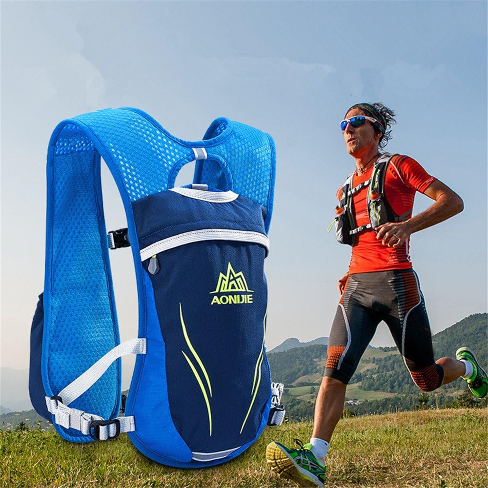 AONIJIE Lightweight Unisex 5.5L Running Race Hydration Vest Hydration Pack Backpack Riding Bag