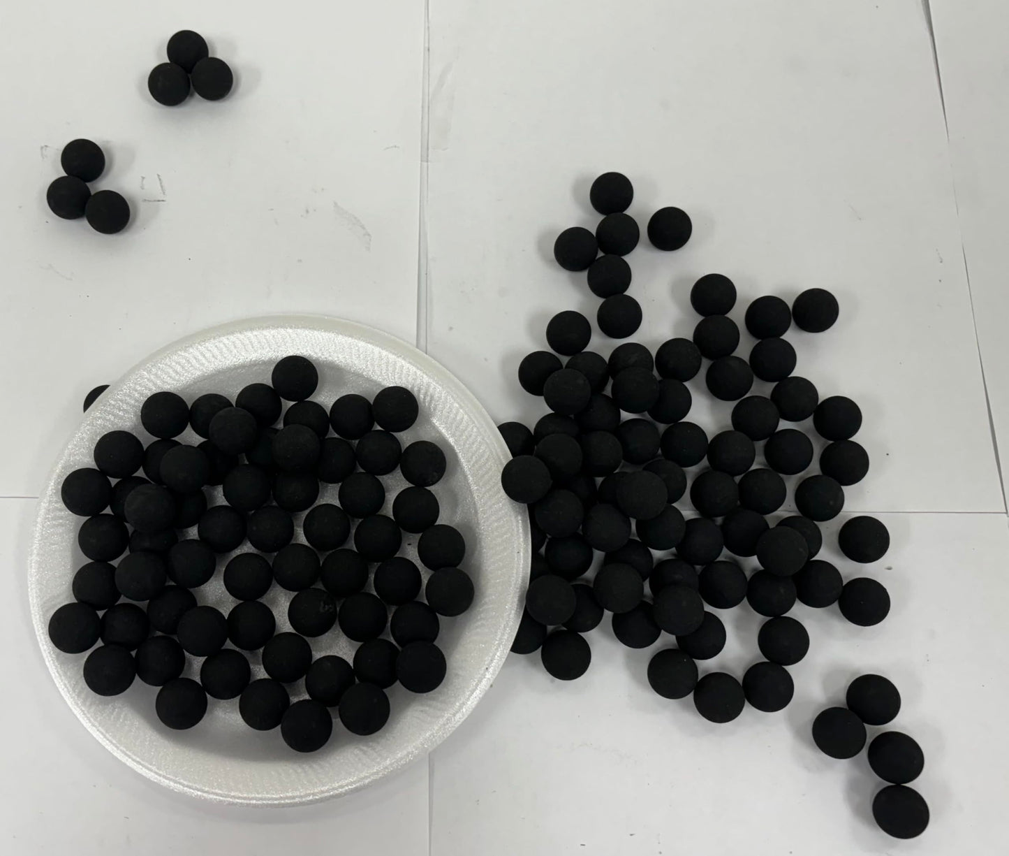 3Skull .43 Cal or .50 Cal or .68 Cal Rubber Balls New Reusable Training Rubber Balls for Paintball Guns (.68, 100), Black