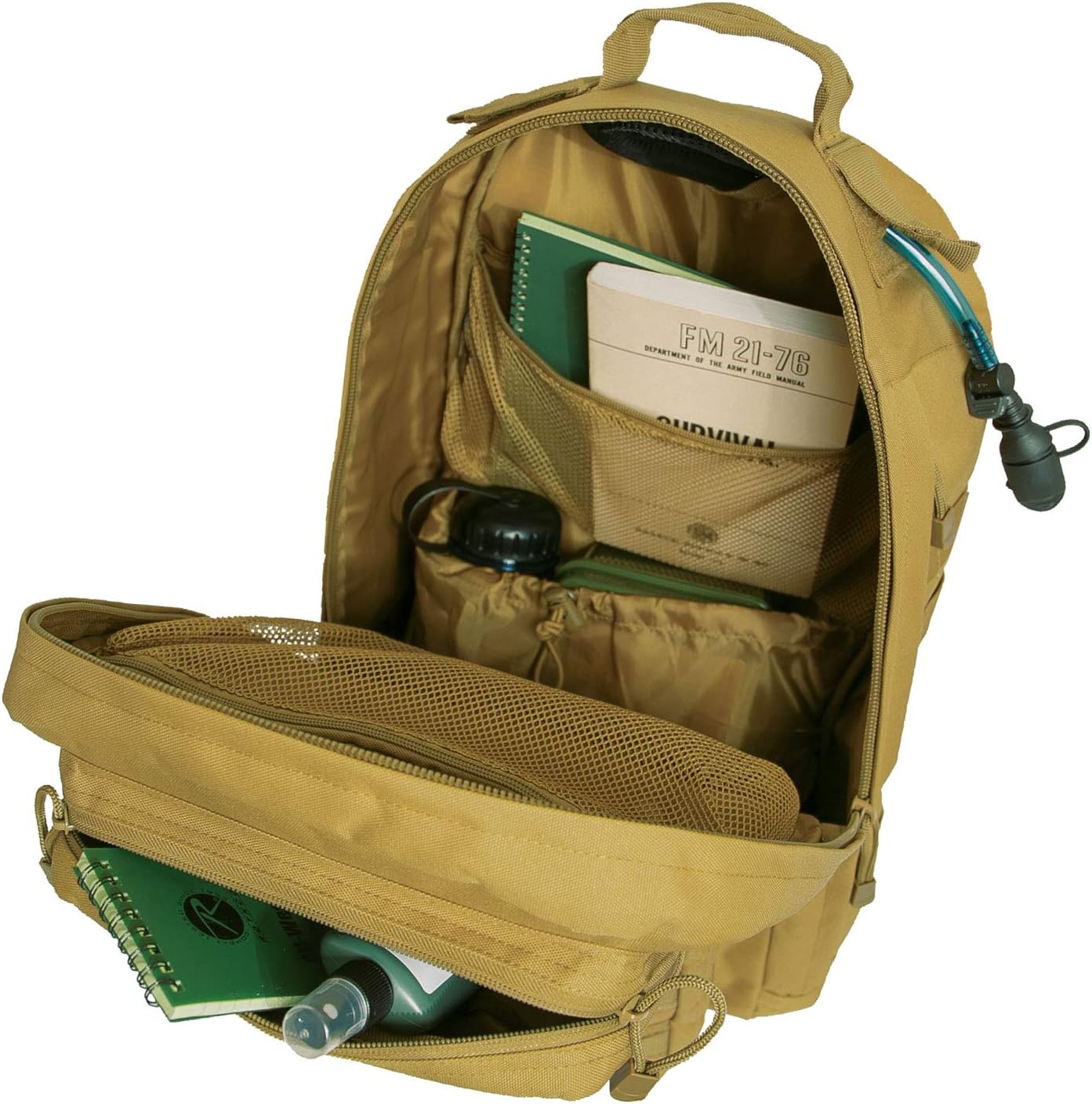 Rothco Fast Mover Tactical Backpack - Outdoor Hiking Pack for EDC Essential Gear (Coyote Brown)