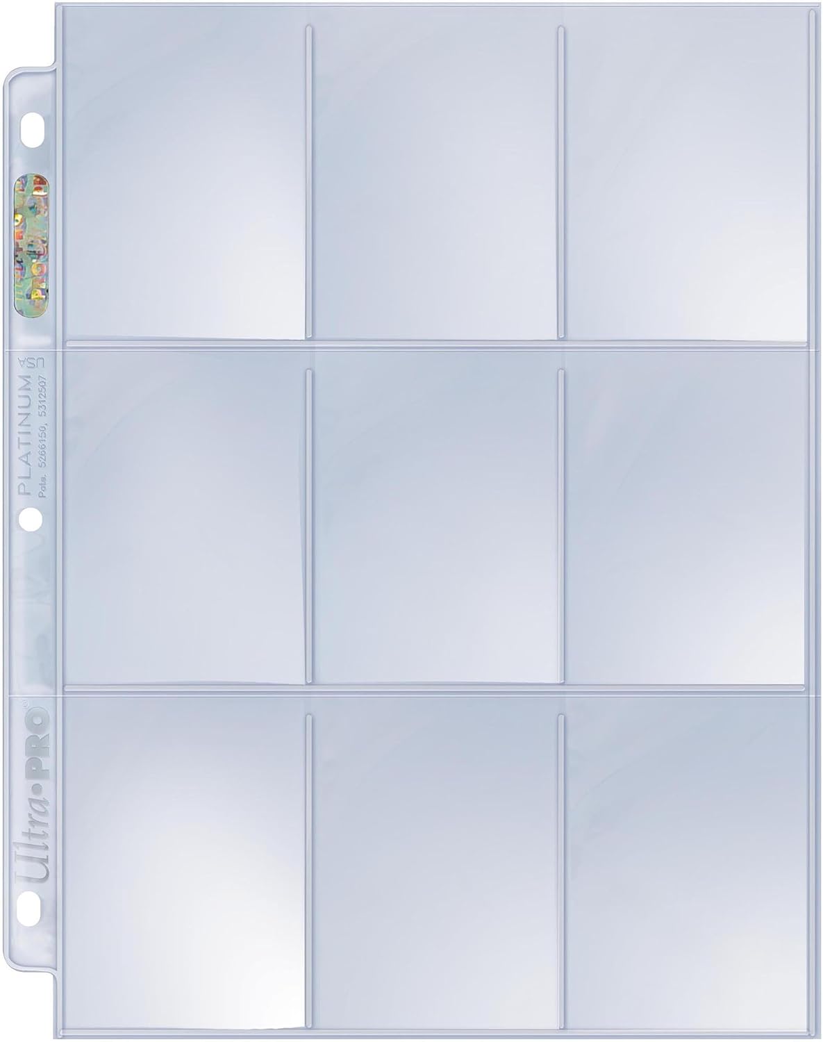 Ultra Pro 25 Platinum 9-Pocket Storage Pages for Baseball & Sports Trading Cards