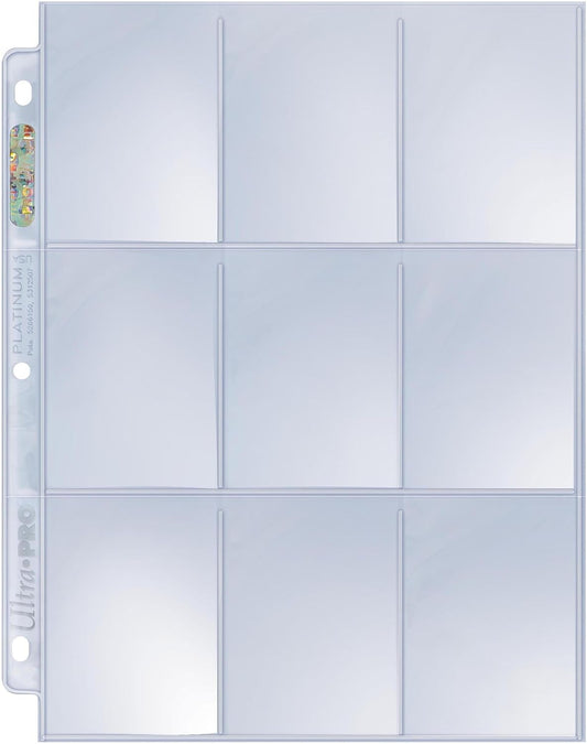 Ultra Pro 25 Platinum 9-Pocket Storage Pages for Baseball & Sports Trading Cards