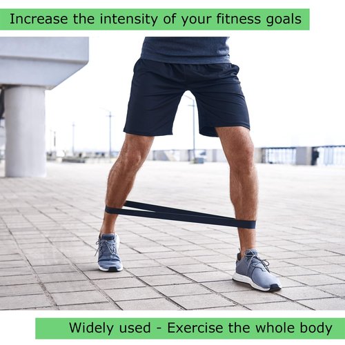 OZFIT Resistance Loop Exercise Bands for Working Out, Women & Men Exercise with Instruction Guide and Carry Bag, for Whole-Body Fitness, Stretching, Physical Therapy, Strength Training