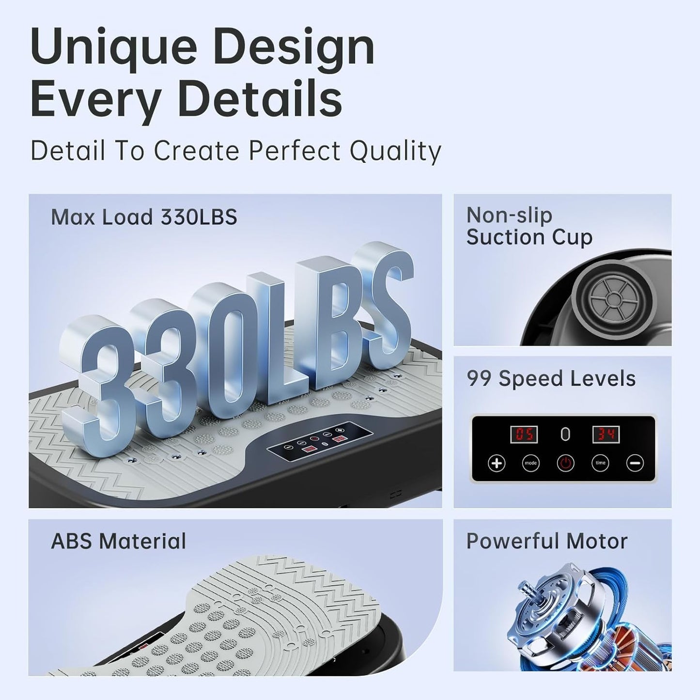 JOROTO Vibration Plate Exercise Machine, Vibration Platform Plate for Lymphatic Drainage & Weight Loss, Vibrating Plate Body Shaker Exercise Machine for Women Whole Body Workout (JV30)