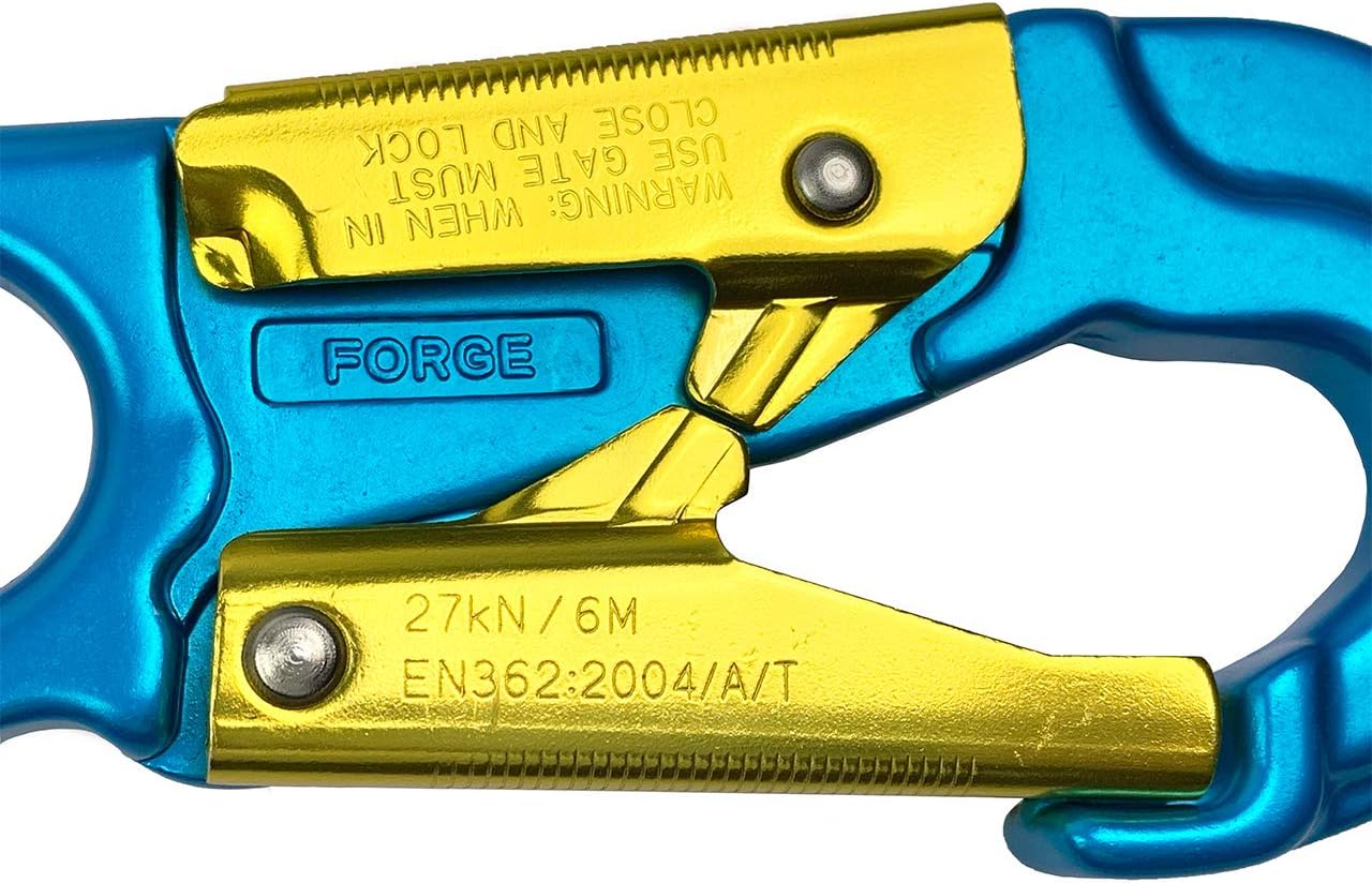 Aluminum Double Lock Captive Eye Forged Snap Hook 27 Kn