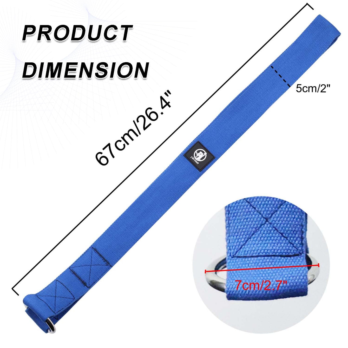 J Bryant Arm Wrestling Training Strap Belt Hand Grip- Ideal for Wrist, Forearm, and Biceps Workouts, Multifunctional Home Gym Fitness Equipment, Compatible with 1 inch and 2 inch Barbell Plates