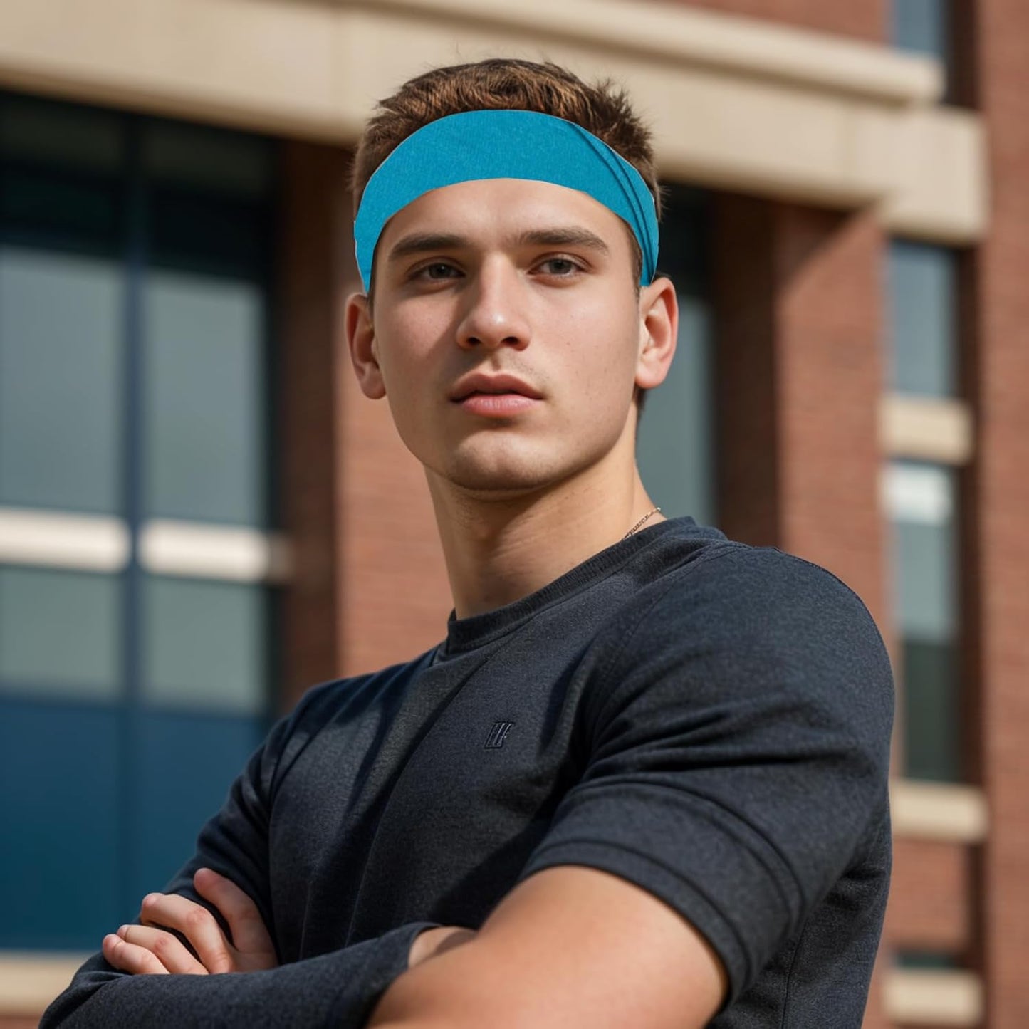 Men's 9-Pack Sports Headbands | Stretchy Sweatbands for Running & Workouts