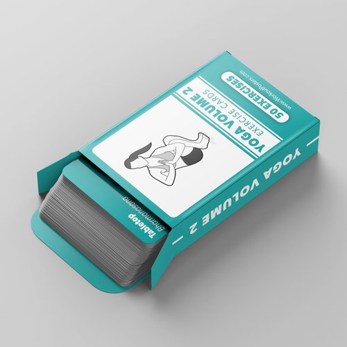Palace Learning Yoga Pose Exercise Cards Volume 2 - Yoga Positions and Workout Fitness Cards with Over 50 Poses - 2.5" x 3.5"