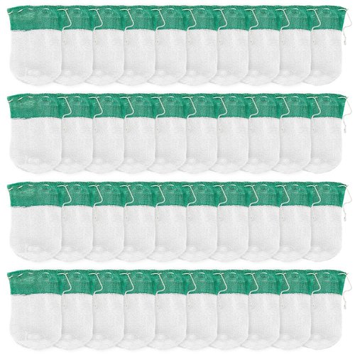 SUPERFINDINGS 60pcs U-Shaped Camping Lantern Mantles, Thorium-Free Rayon, Green, Suitable for Propane Lanterns, Outdoor Use