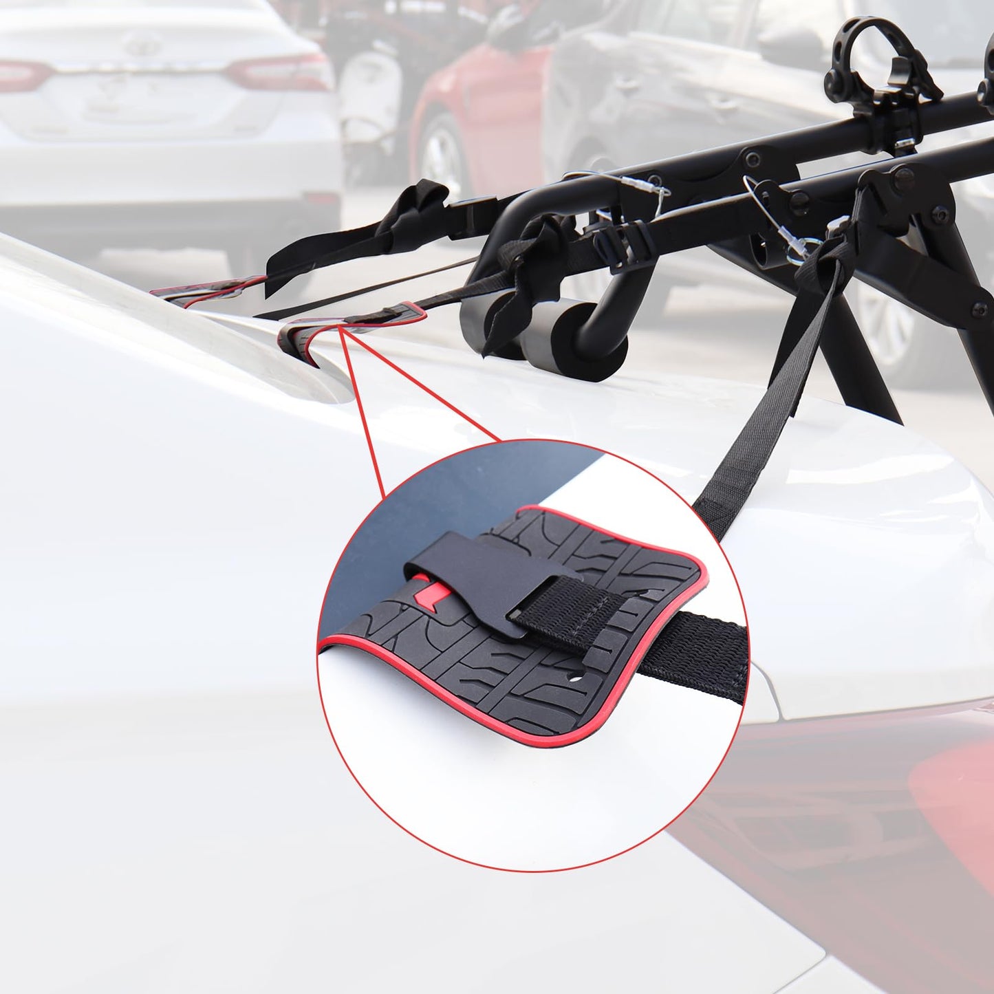 Forwode 10 Pack Car Protector for Truck Bike Rack, Non-Slip Silicone Pads of Anti-Collision, Bike Rack Accessories