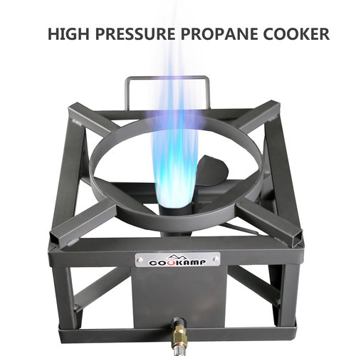 COOKAMP High-Pressure Single Burner Propane Stove With Jet Burner - Perfect for Backyard Cookouts,Tailgating, and So Much More!SA1050