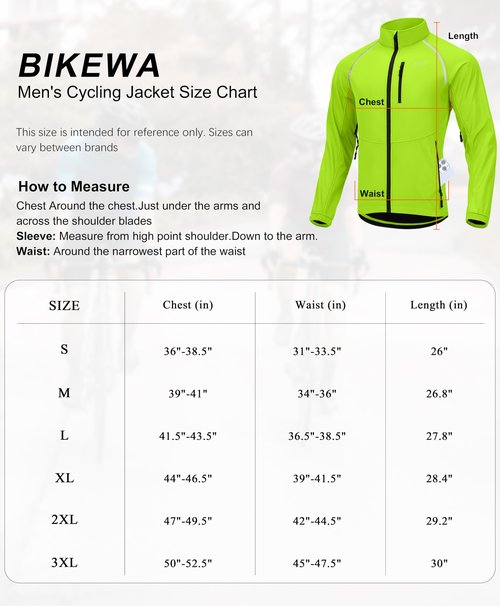 Men's Winter Cycling Jackets Thermal Warm Water Resistant Bike Running Windproof Fleece Cold Weather Mountain Biking Bicycle Riding Gear(Orange/Black,XL)