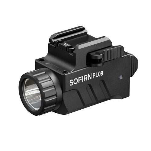 sofirn Pistol Light, 1600 Lumens USB C Rechargeable Compact Weaponlight with Strobe Function, High Performance Bright Tactical Flashlight for Handguns with Slidable Rail