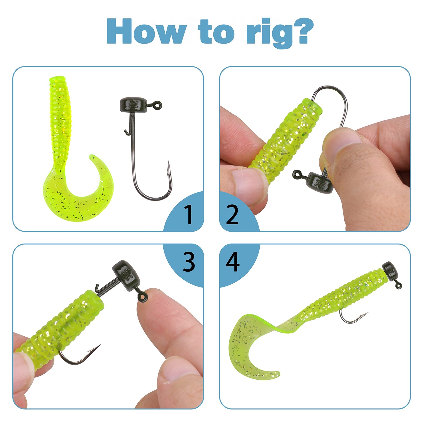 AGOOL Ned Rig Jig Heads Hook-25pcs Finesse Mushroom Shroom Jig Hooks for Soft Lures (1/10oz-25pcs, Green)