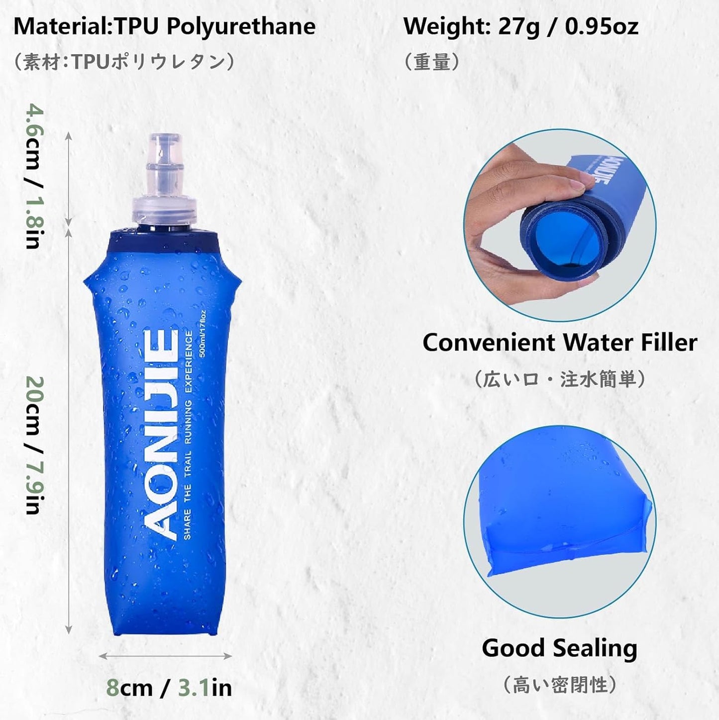 JEELAD Hydration Running Vest Backpack 5L for Men Women Jogging Hiking Marathon Racing Cycling Outdoor