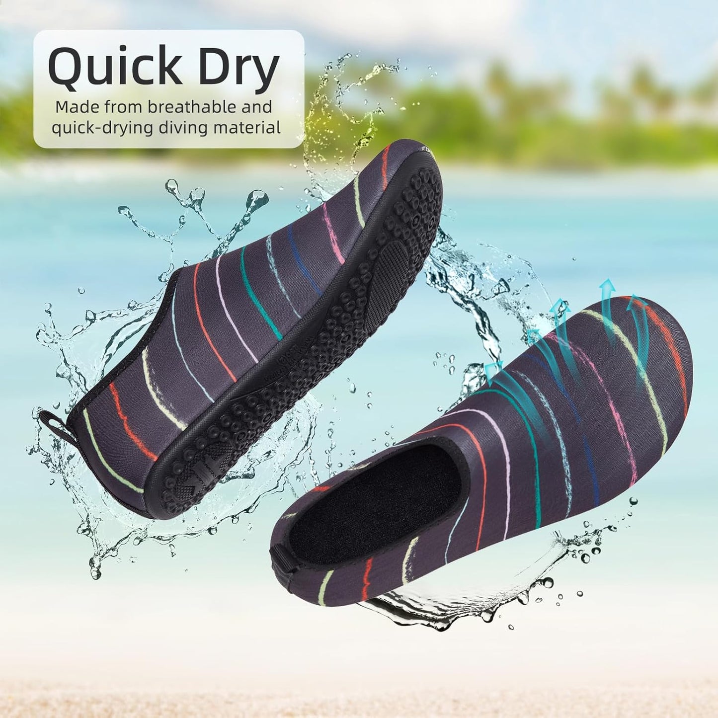 Quick-Dry Tanamo Water Shoes | Aqua Socks for Men & Women | Beach & Pool