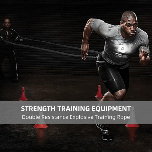 OYINDIZ Resistance Speed Training Set, 8pcs Exercise Explosive Force Bounce Physical Equipment Double Rope Improve Agility Power Strength for Jumping Basketball Tennis Football Volleyball