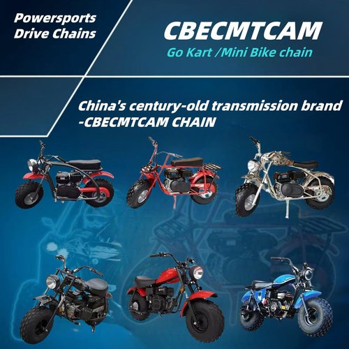 CBECMTCAM 420 Motorcycle Chain 132 Links for 50 70 90 110 125cc SSR TaoTao Coolster Apollo Baja Kazuma Chinese ATV 4 Wheeler Quad Pit Dirt Bike Go Kart Cart Mini Bike Parts (1, Black, 132L)