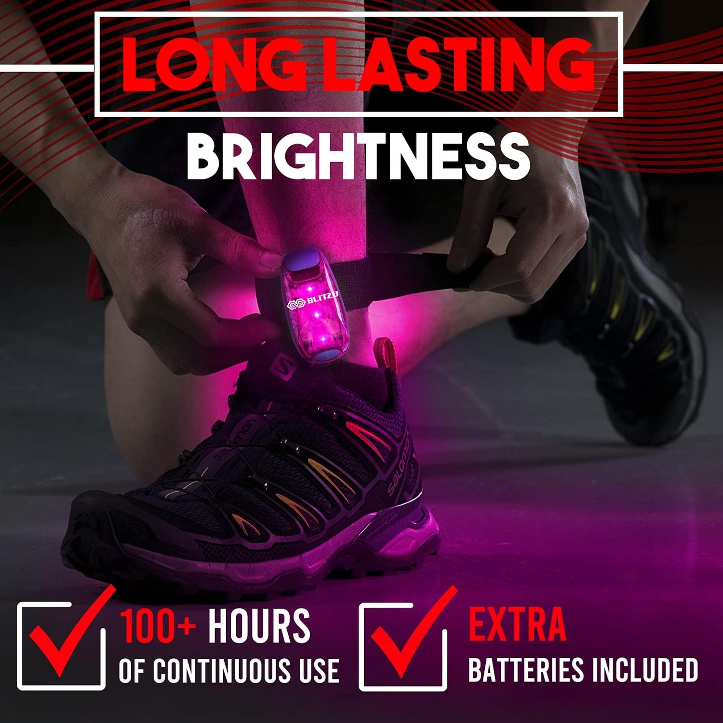 4 Pack LED Safety Light, Clip on Reflective Gear Lights for Walking at Night, Running, Jogging, High Visibility Strobe Light Accessories for Runners, Kids, Hiking, Kayak, Cycling, Camping, Boat