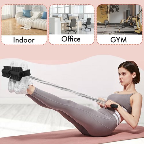 Pedal Puller Resistance Bands with Single Spring – Durable Sit Up Equipment for Home Gym, Strength Training for Abs, Legs, Chest – Portable Full-Body Workout Gear