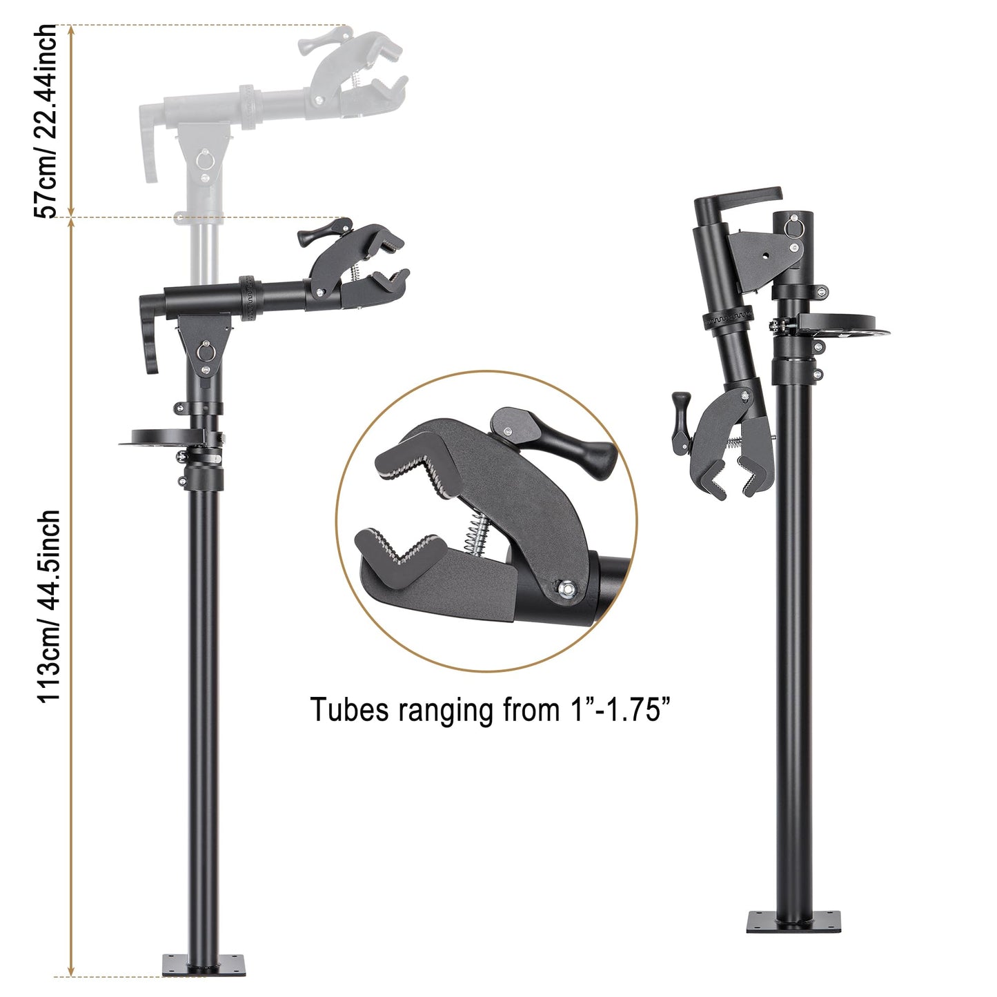 CHEPARK Bike Repair Stand - Max 88lbs Garage Floor Stand Rack Workstand for Mountain and Road Bikes