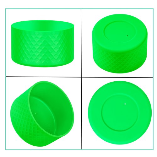 CYADCI Silicone Water Bottle Boot,Anti-Slip Protective Sleeve for Water Bottle for Stanley 40 30 oz Quencher Adventure Tumbler, IceFlow 30 20 oz.Cup Protector(Green)