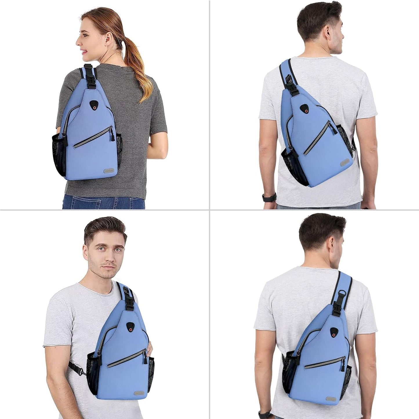 MOSISO Sling Backpack, Multipurpose Crossbody Shoulder Bag Travel Hiking Daypack