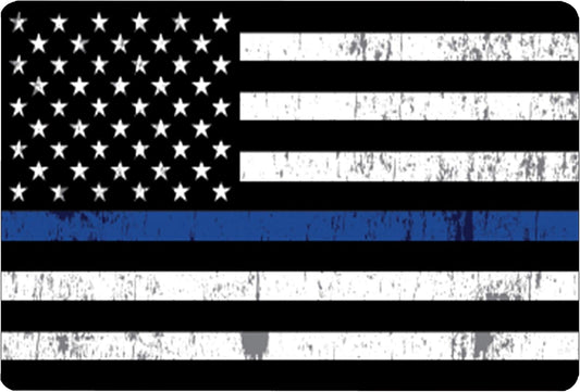 Rogue River Tactical Thin Blue Line Flag Gun Cleaning Mat Bench Pad Gift for Police Officer Law Enforcement
