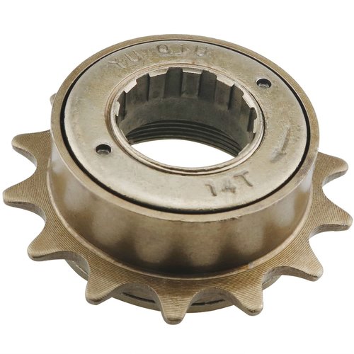 CHENJIN Steel Bike Road Freewheel Bronze 14T Teeth 34MM Single Speed Freewheel Flywheel Sprocket Bike Accessory
