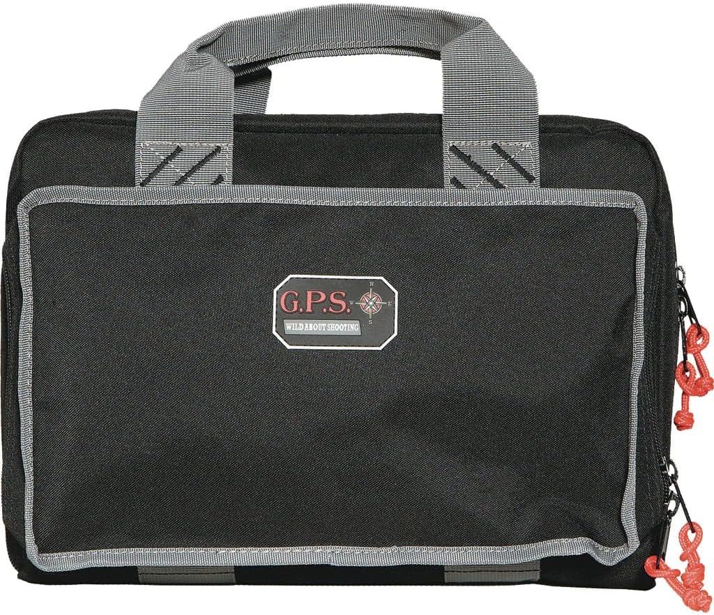 Quad Pistol Range Bag with Mag Storage & Dump Cups | 4 Handguns Capacity | Durable Secure Handguns, Ammo & Shooting Accessories Storage Soft Case