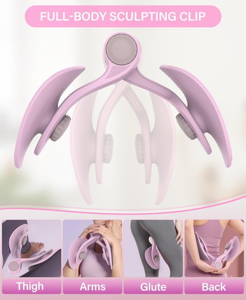 Thigh Trainer Hip Trainer Kegel Exerciser, Pelvic Floor Trainer, Kegel Trainer for Postpartum Rehabilitation, Trimmer Inner Thigh, Thigh Toner Workout (Pink)