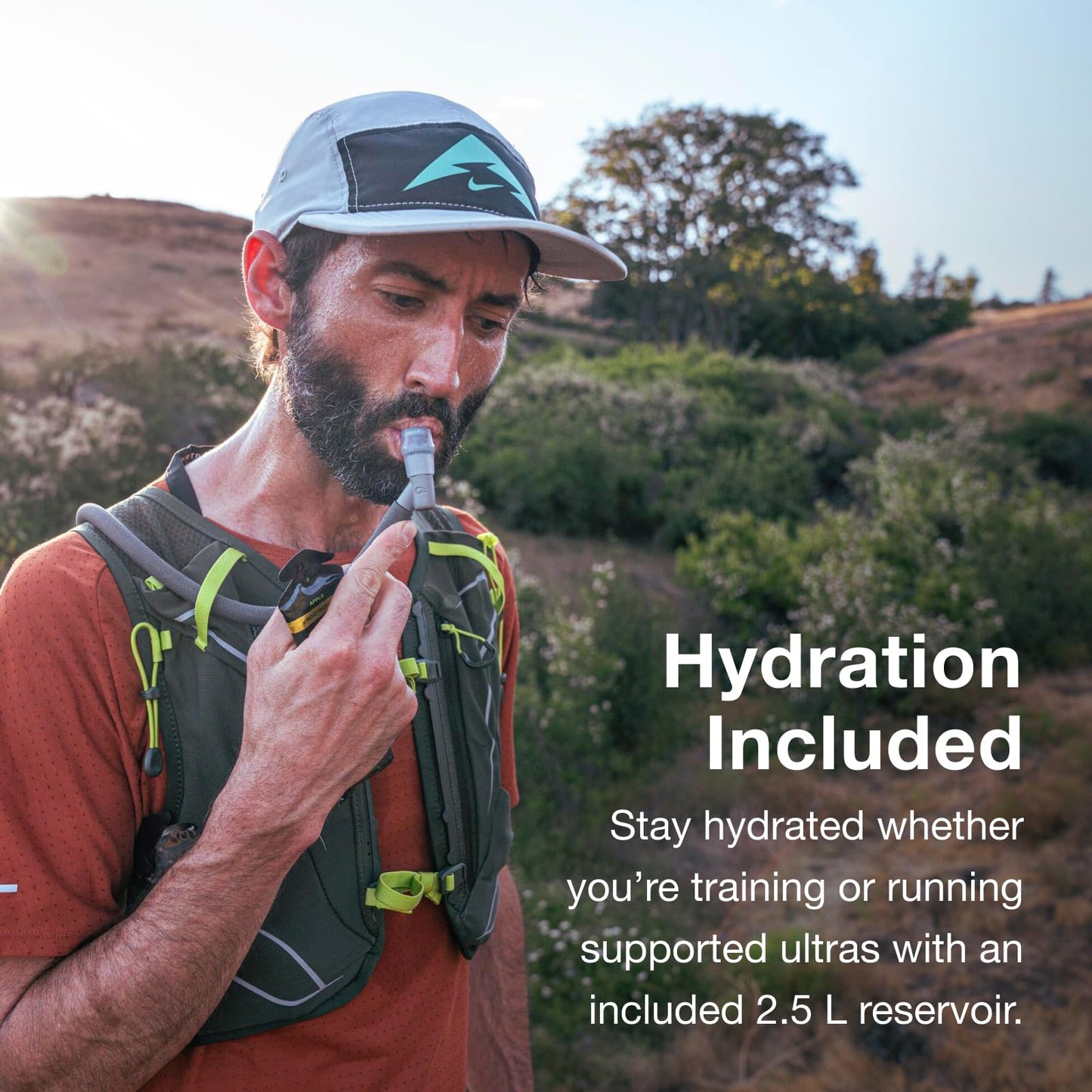 Osprey Duro 15L Men's Running Hydration Vest with Hydraulics Reservoir, Phantom Grey/Toffee Orange, Large/X-Large