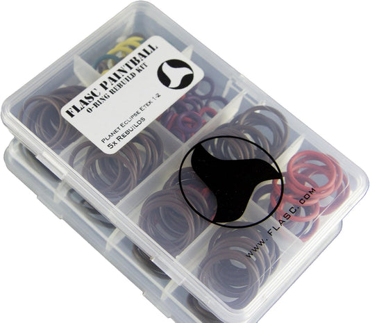 Planet Eclipse Etek 1/2 5X Color Coded Paintball o-Ring Rebuild kit