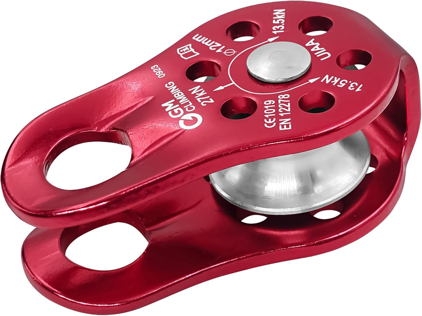 GM CLIMBING Fixed Micro Pulley 27kN CE UIAA Certified Slack Tender for Hitch Tending