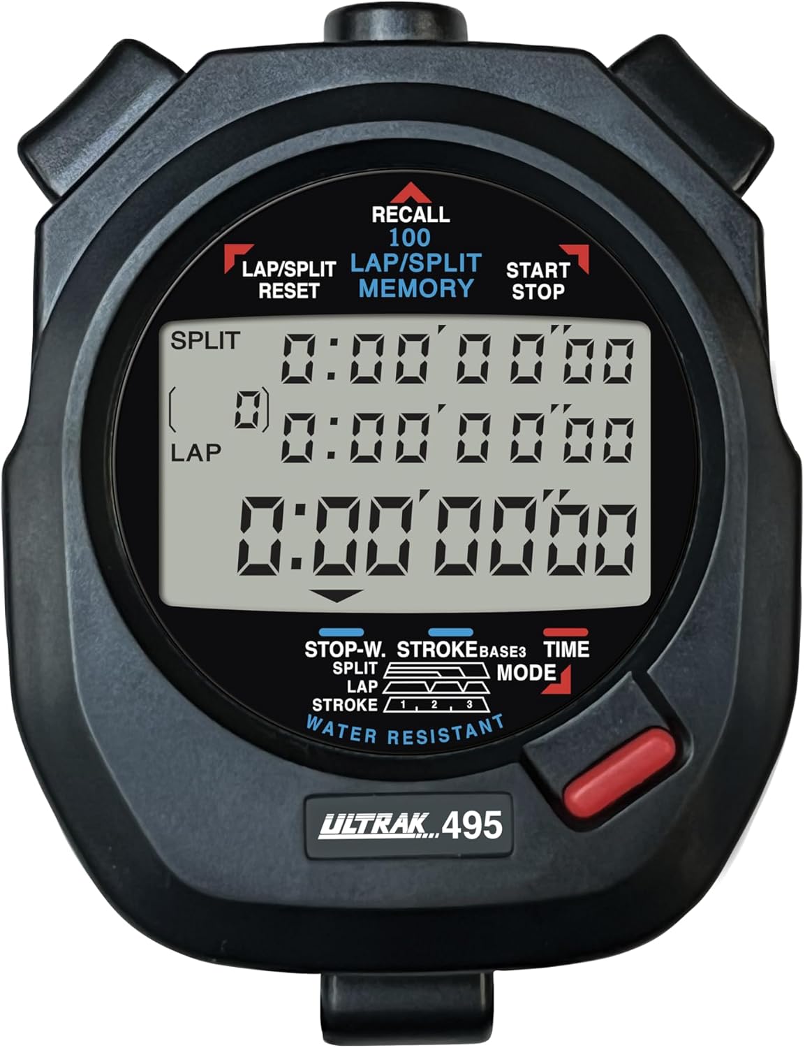 Ultrak 100 Lap Memory Timer, Yellow