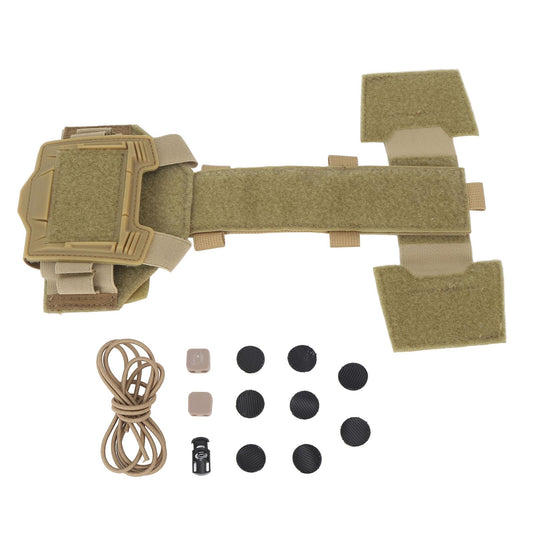 Jauarta Helmet Battery Pouch Counterweight Pouch Nylon Universal Helmet Battery Pack Balance Weight Bag with Hook and Loop for Shooting Hiking Camping