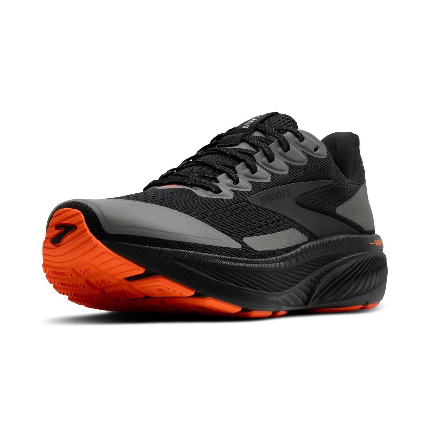 Brooks Women’s Ghost 17 Neutral Running Shoe - Black/Orange - 10.5 Medium