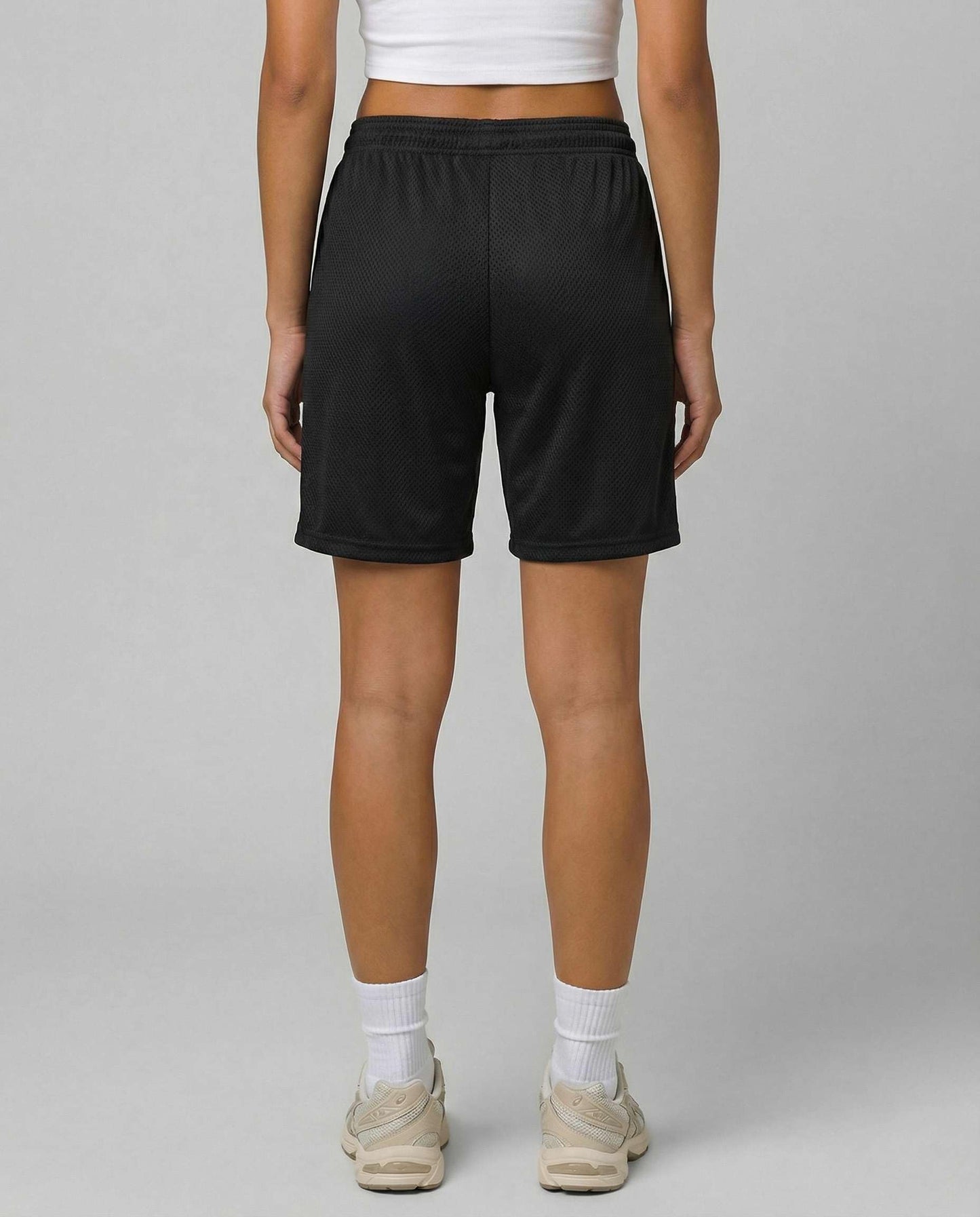 Real Essentials 4 Pack: Women's 7" Mesh Bermuda Athletic Shorts - Quick Dry Workout Running Pockets (Available in Plus Size)