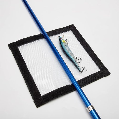 MOPHOEXII Fishing Lure Wraps 4-10 Pack Durable Clear PVC Lure Wrap for Fishing Rod Saltwater Hook Covers Fabric Lure Protector