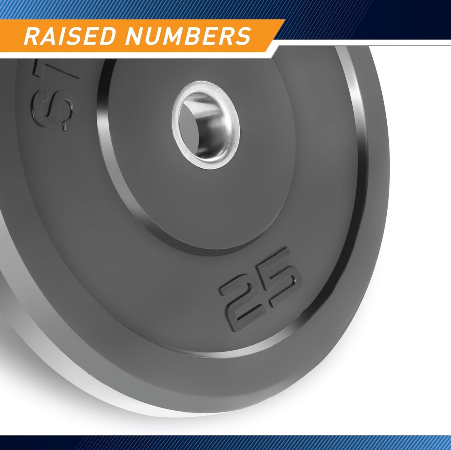 Olympic Rubber Bumper Weight Plates - 10 lb, 25 lb, 35 lb, 45 lb for Strength Training