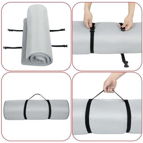 Cot Mattress Topper Pad Quilted, Non-Slip Super Soft Comfortable Cool Sleeping Pad 75"x30" for Camping Cot/Rv Bunk/Narrow Twin Beds, Grey