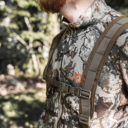 Tethrd Modular Ultralock Yoke, Saddle Shoulder Strap Support System, Coyote Brown