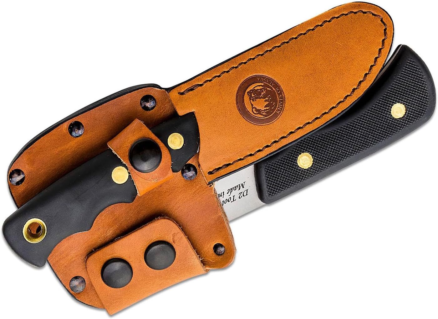Knives Of Alaska Bobcat Mini Hatchet/Fixed Blade Knife Combo D2 Tool Steel