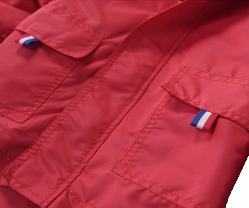 M2C Boys Girls Hooded Cotton Lined Rain Jacket Light Windbreaker
