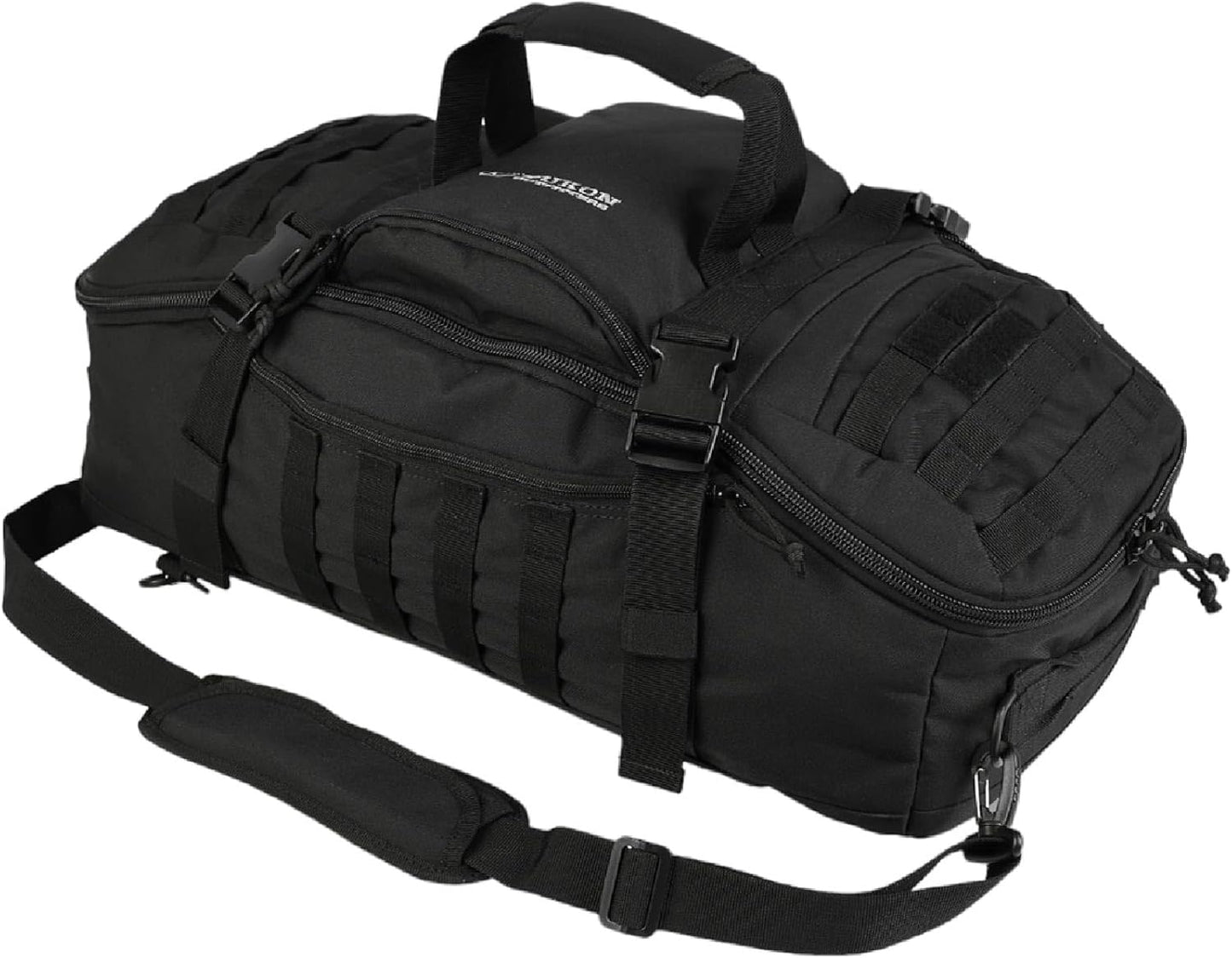 Yukon Outfitters Bugout Bag - EDC Durable 600D Polyester 55L Tactical Duffel & Backpack for Travel, Prepping & Outdoor Use - Two Tone Coyote/Foliage