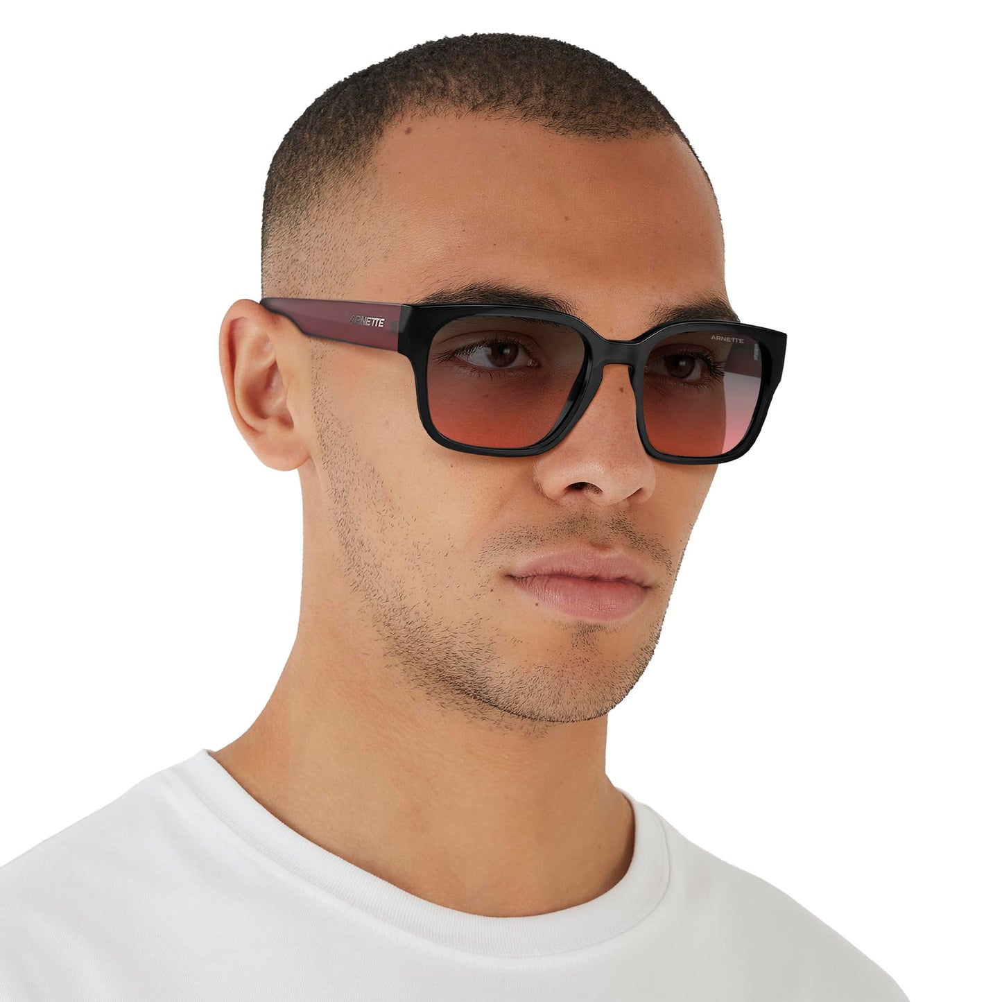 ARNETTE Sunglasses AN 4325 275377 Hamie Black Fifty Red/Dark Gre