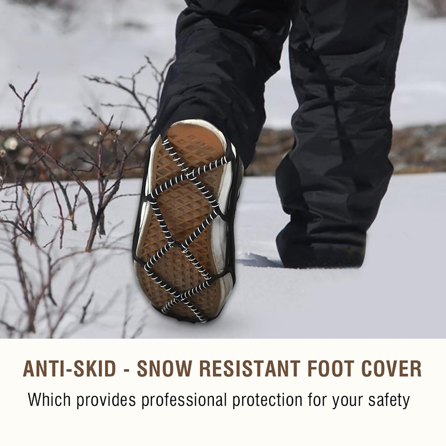 Ice Grips for Shoes, for Boots,Spikeless Traction Shoes,Ice Shoes Grippers Outdoor Snow Antiskid Spikes Grips Mountain Climbing Footwear Ice Traction Cleats